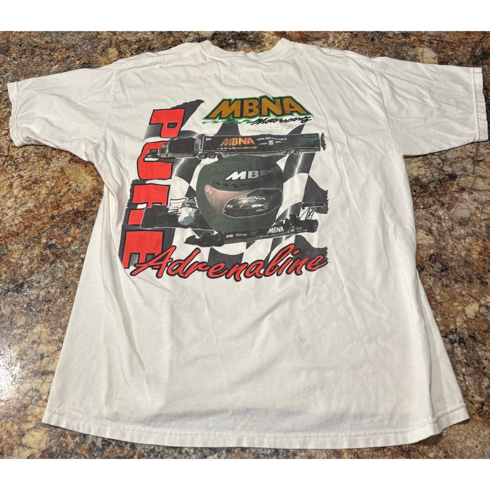 Vintage Y2k Mbna Motorsports Pure Adrenaline Racing Tee
